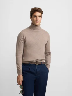 Silbon Smart Casual·Jerséis Y Cárdigan-Jersey classic cuello vuelto marron claro Marron claro