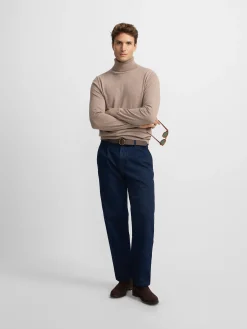 Silbon Smart Casual·Jerséis Y Cárdigan-Jersey classic cuello vuelto marron claro Marron claro