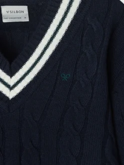 Silbon Smart Casual·Jerséis Y Cárdigan-Jersey college azul marino Azul marino