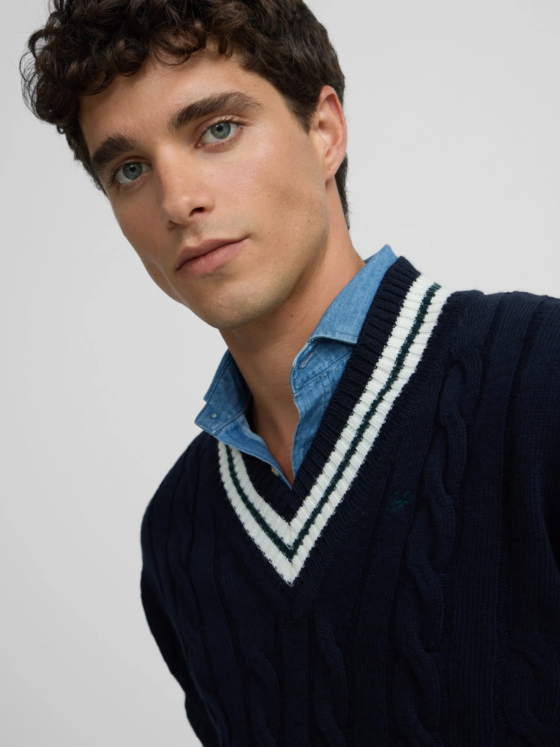 Silbon Smart Casual·Jerséis Y Cárdigan-Jersey college azul marino Azul marino