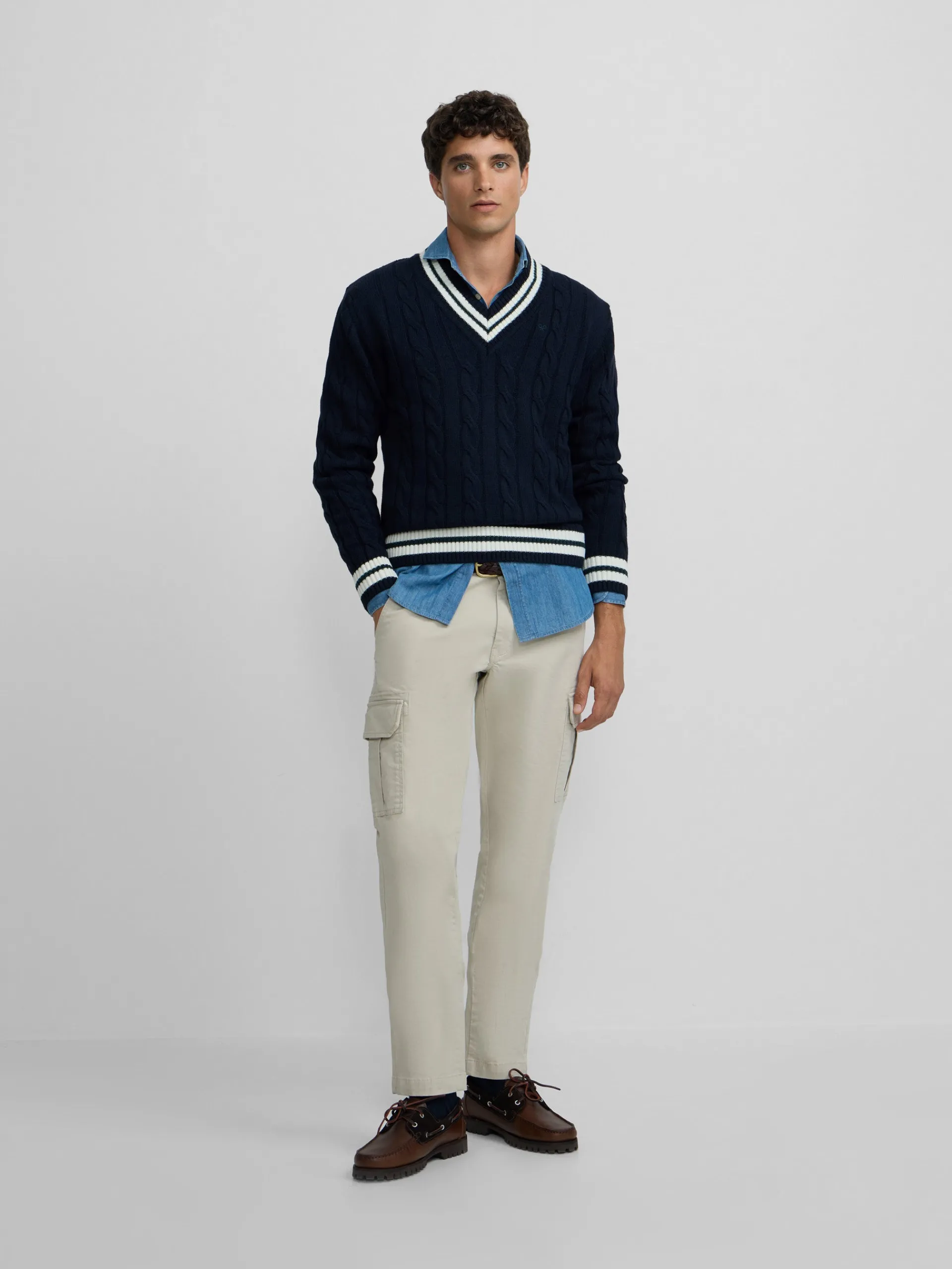 Silbon Smart Casual·Jerséis Y Cárdigan-Jersey college azul marino Azul marino