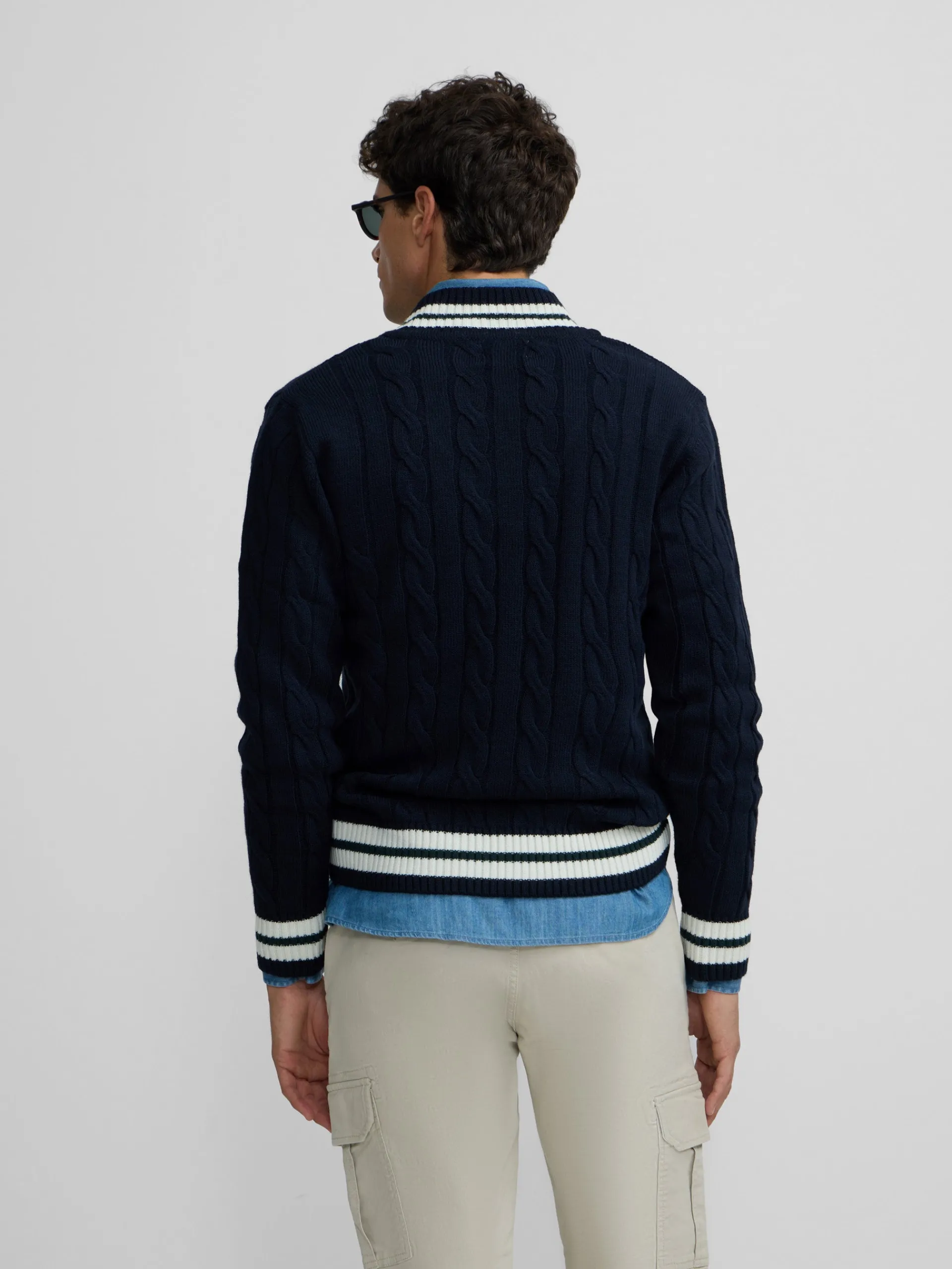 Silbon Smart Casual·Jerséis Y Cárdigan-Jersey college azul marino Azul marino