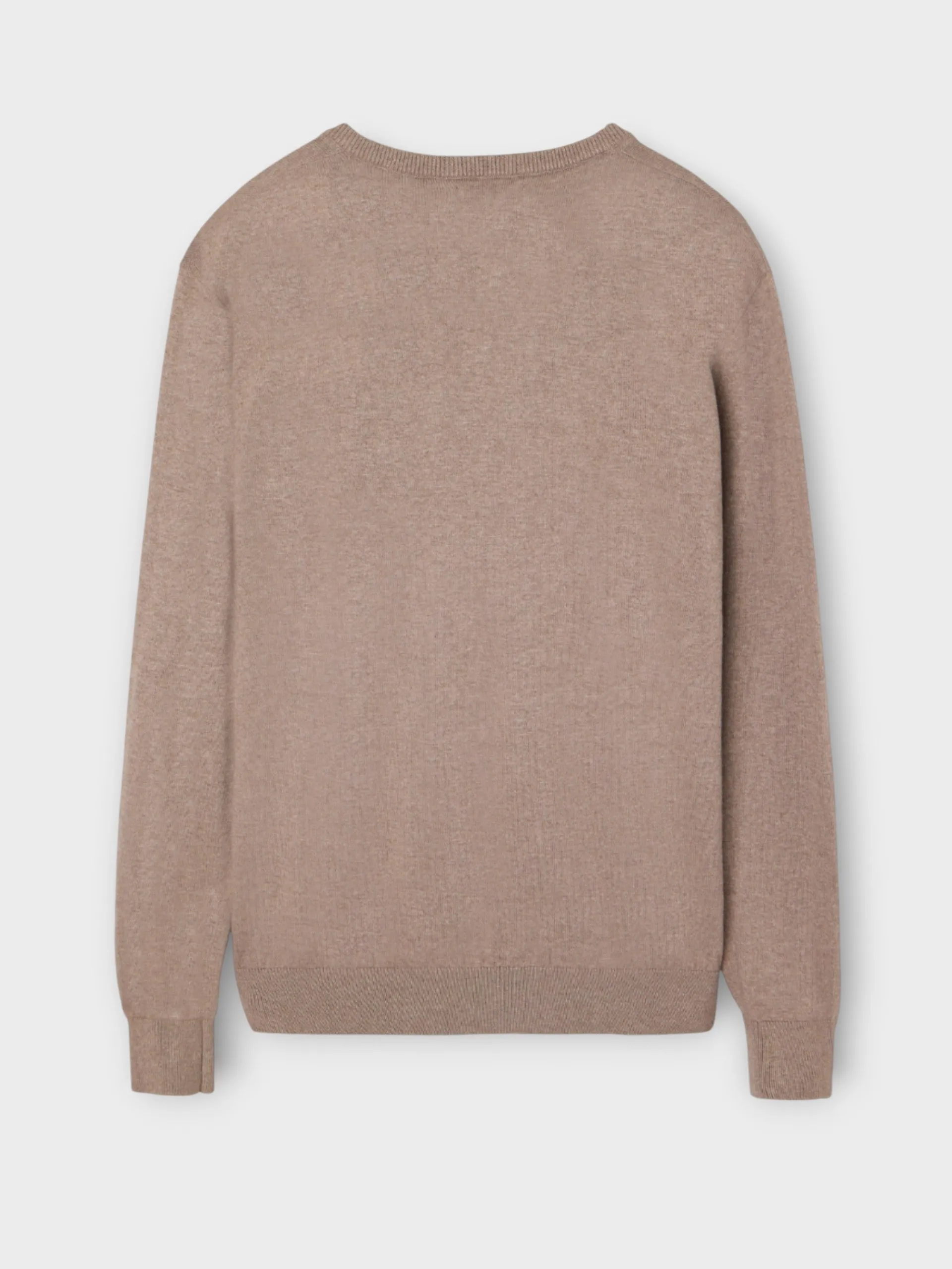 Silbon Smart Casual·Jerséis Y Cárdigan-Jersey cuello pico retro claro Marron