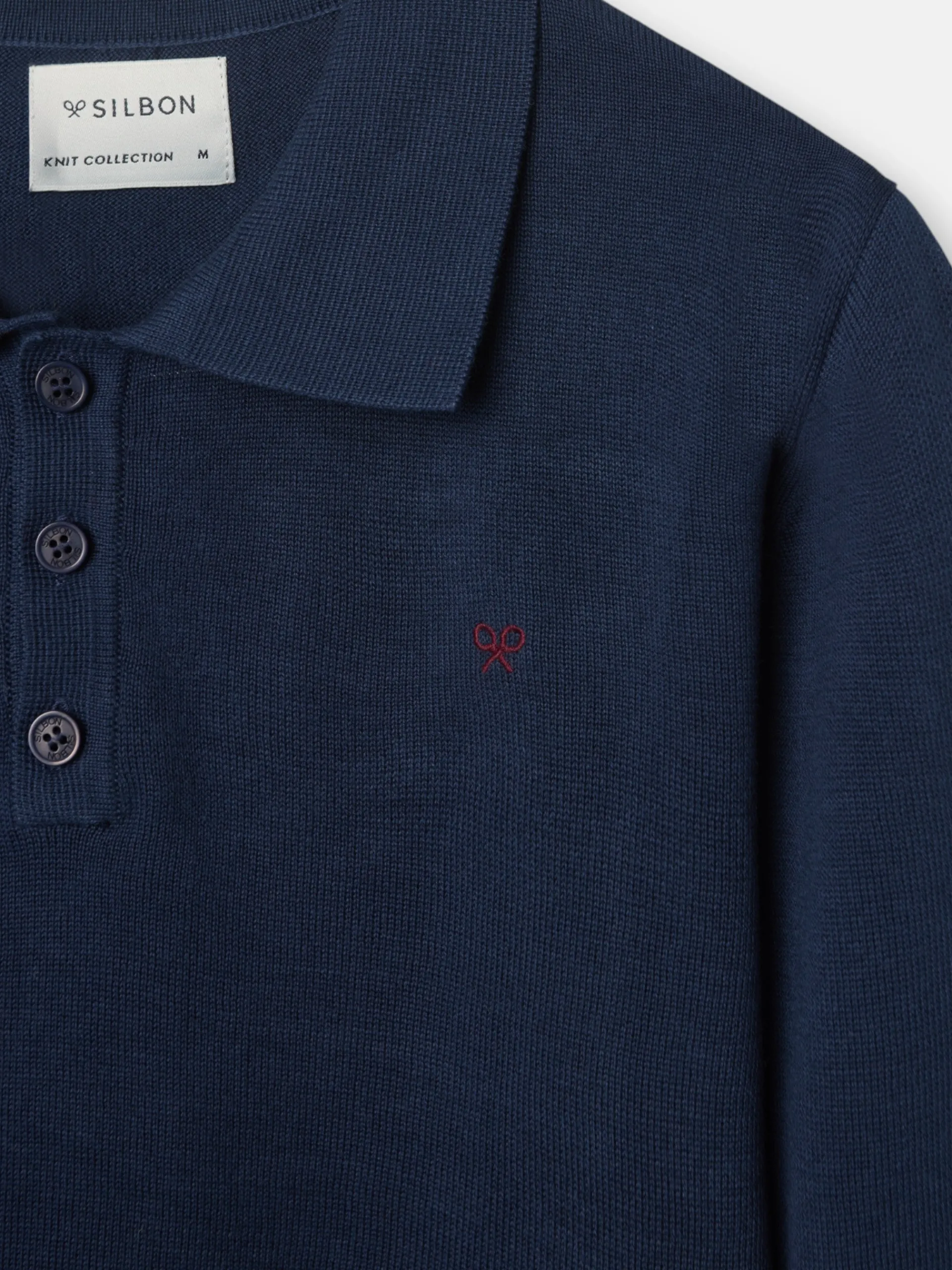 Silbon Smart Casual·Jerséis Y Cárdigan-Jersey cuello polo azul marino Azul marino