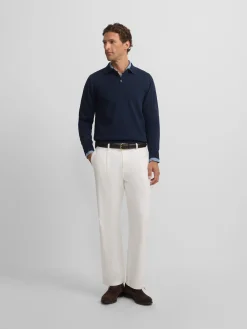 Silbon Smart Casual·Jerséis Y Cárdigan-Jersey cuello polo azul marino Azul marino