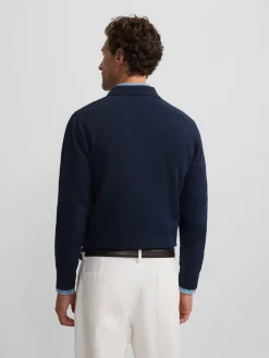 Silbon Smart Casual·Jerséis Y Cárdigan-Jersey cuello polo azul marino Azul marino