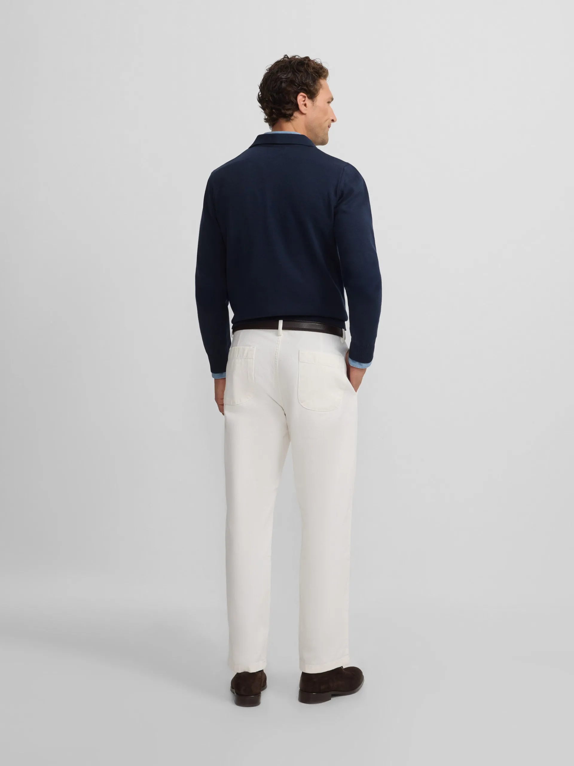 Silbon Smart Casual·Jerséis Y Cárdigan-Jersey cuello polo azul marino Azul marino