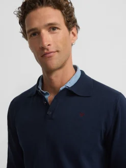 Silbon Smart Casual·Jerséis Y Cárdigan-Jersey cuello polo azul marino Azul marino