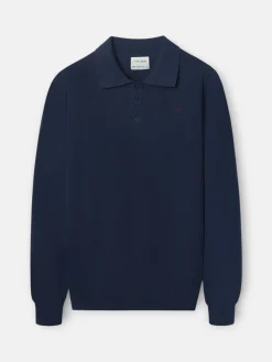 Silbon Smart Casual·Jerséis Y Cárdigan-Jersey cuello polo azul marino Azul marino