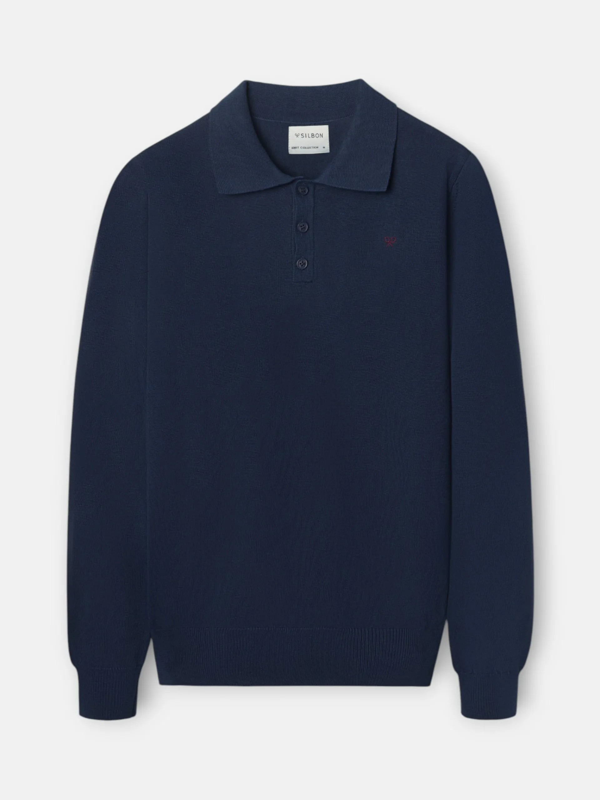 Silbon Smart Casual·Jerséis Y Cárdigan-Jersey cuello polo azul marino Azul marino