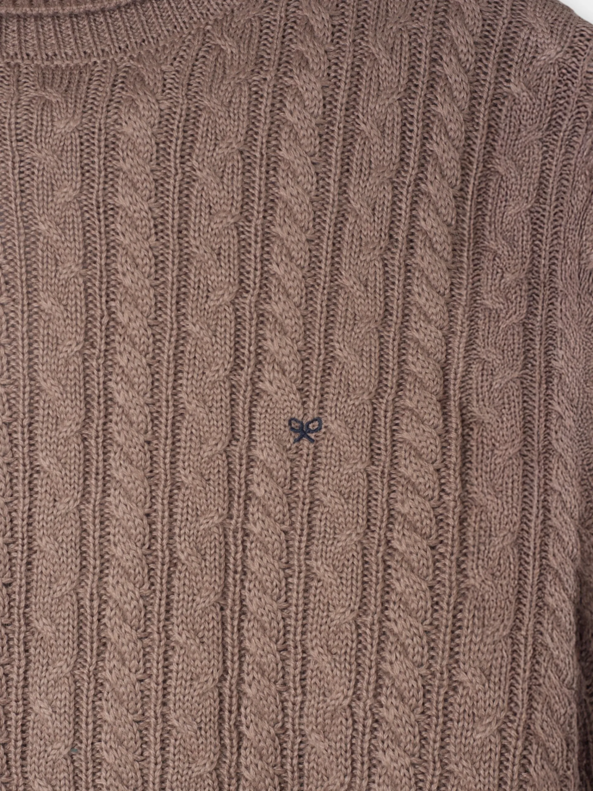 Silbon Smart Casual·Jerséis Y Cárdigan-Jersey cuello vuelto de ochos marron claro Marron claro