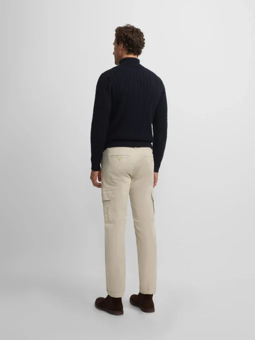 Silbon Smart Casual·Jerséis Y Cárdigan-Jersey cuello vuelto de ochos azul marino Azul marino