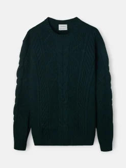 Silbon Smart Casual·Jerséis Y Cárdigan-Jersey de ochos Verde