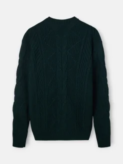 Silbon Smart Casual·Jerséis Y Cárdigan-Jersey de ochos Verde