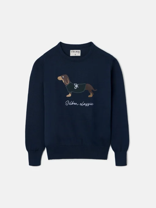 Silbon Jerséis-Jersey kids dog Azul
