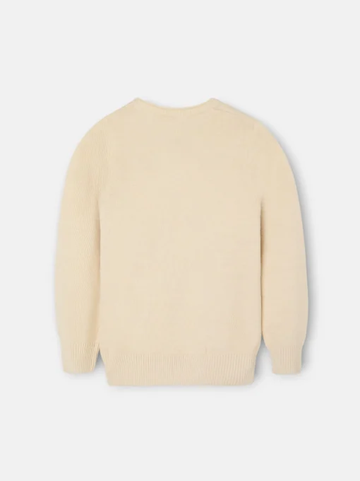 Silbon Jerséis-Jersey kids liso botones Beige
