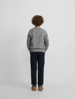 Silbon Jerséis-Jersey kids liso botones Gris