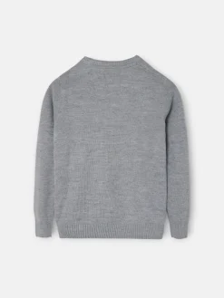 Silbon Jerséis-Jersey kids liso botones Gris