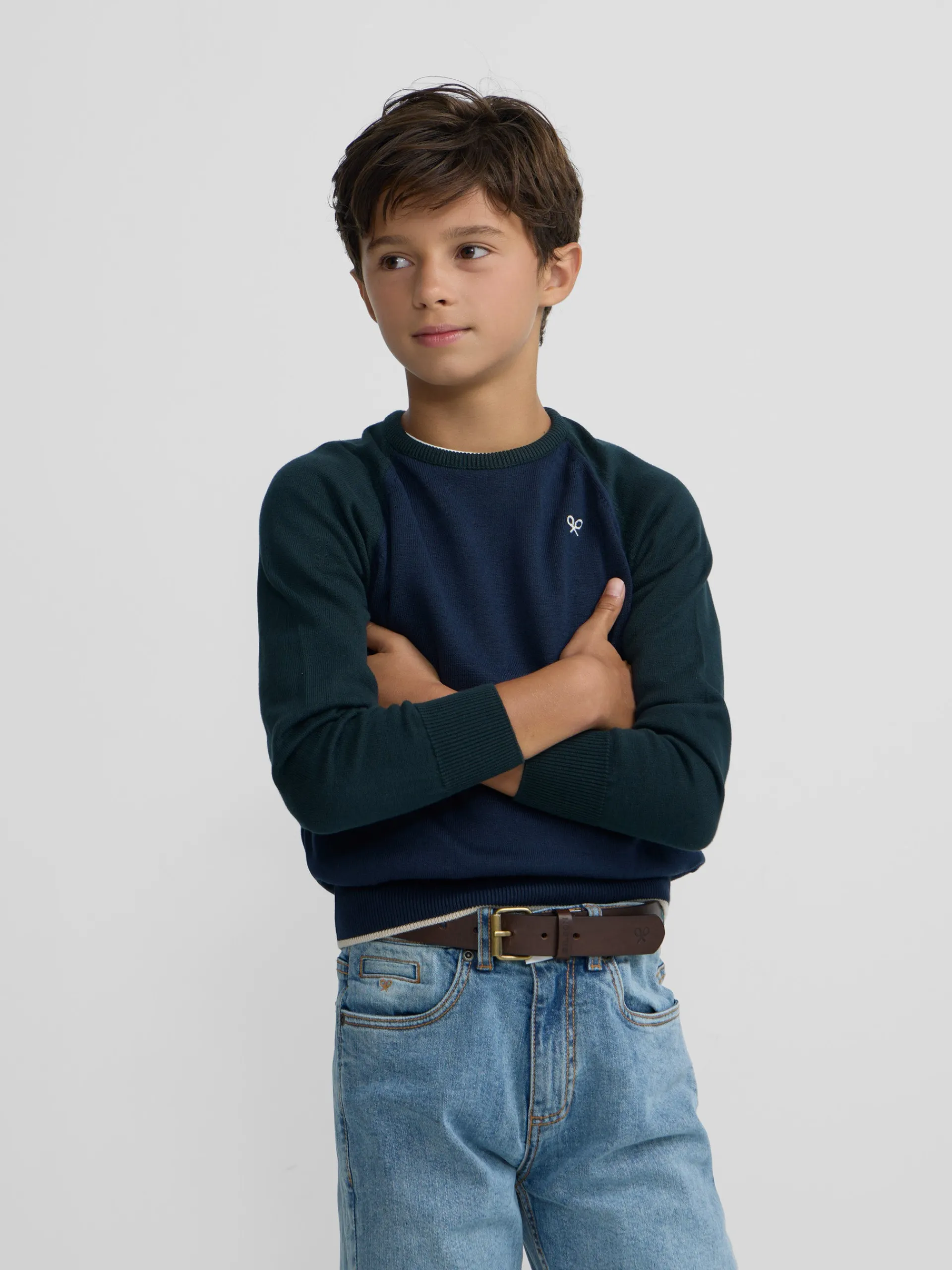 Silbon Jerséis-Jersey kids mangas Verde