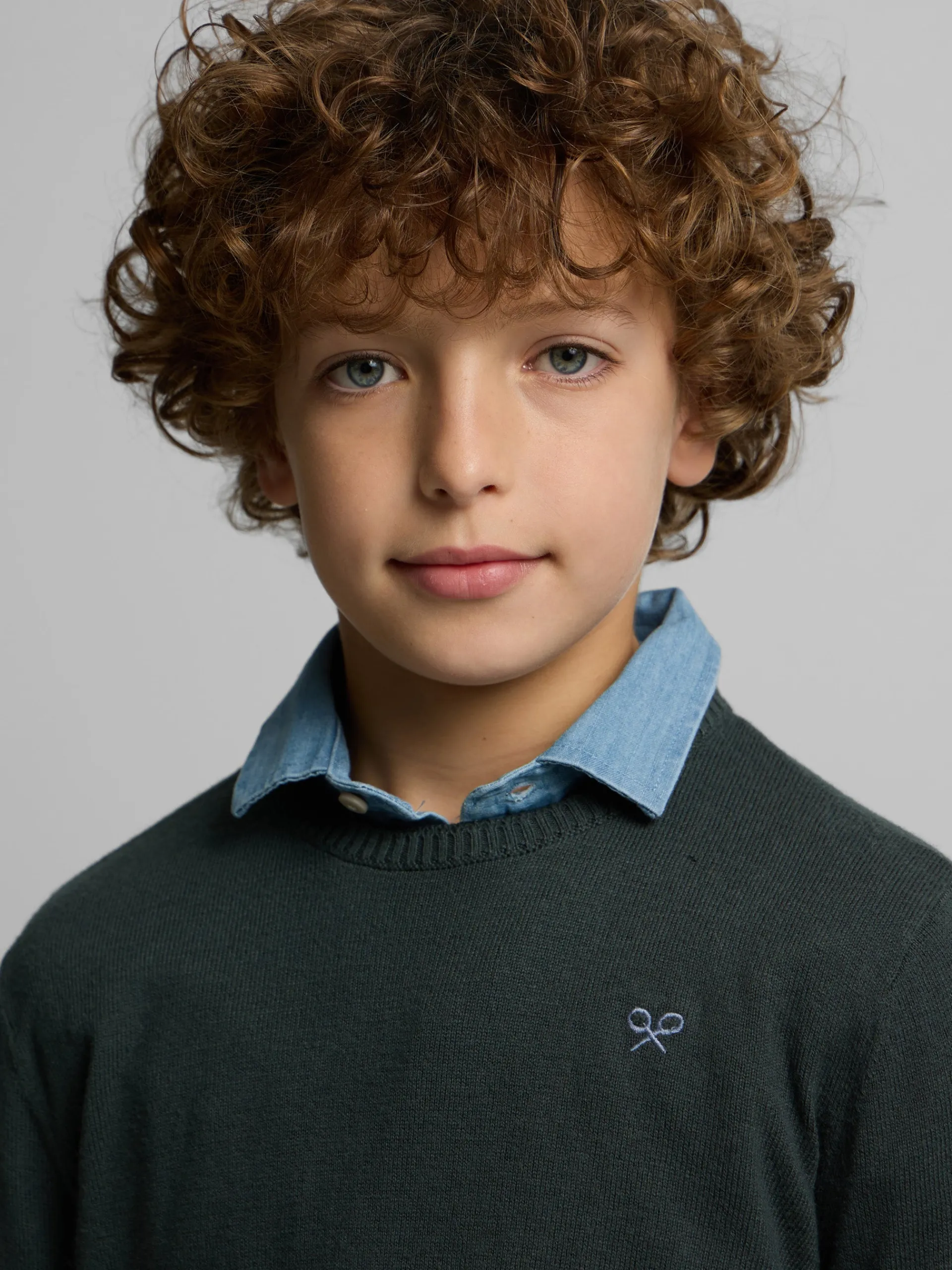 Silbon Jerséis-Jersey kids round neck Verde