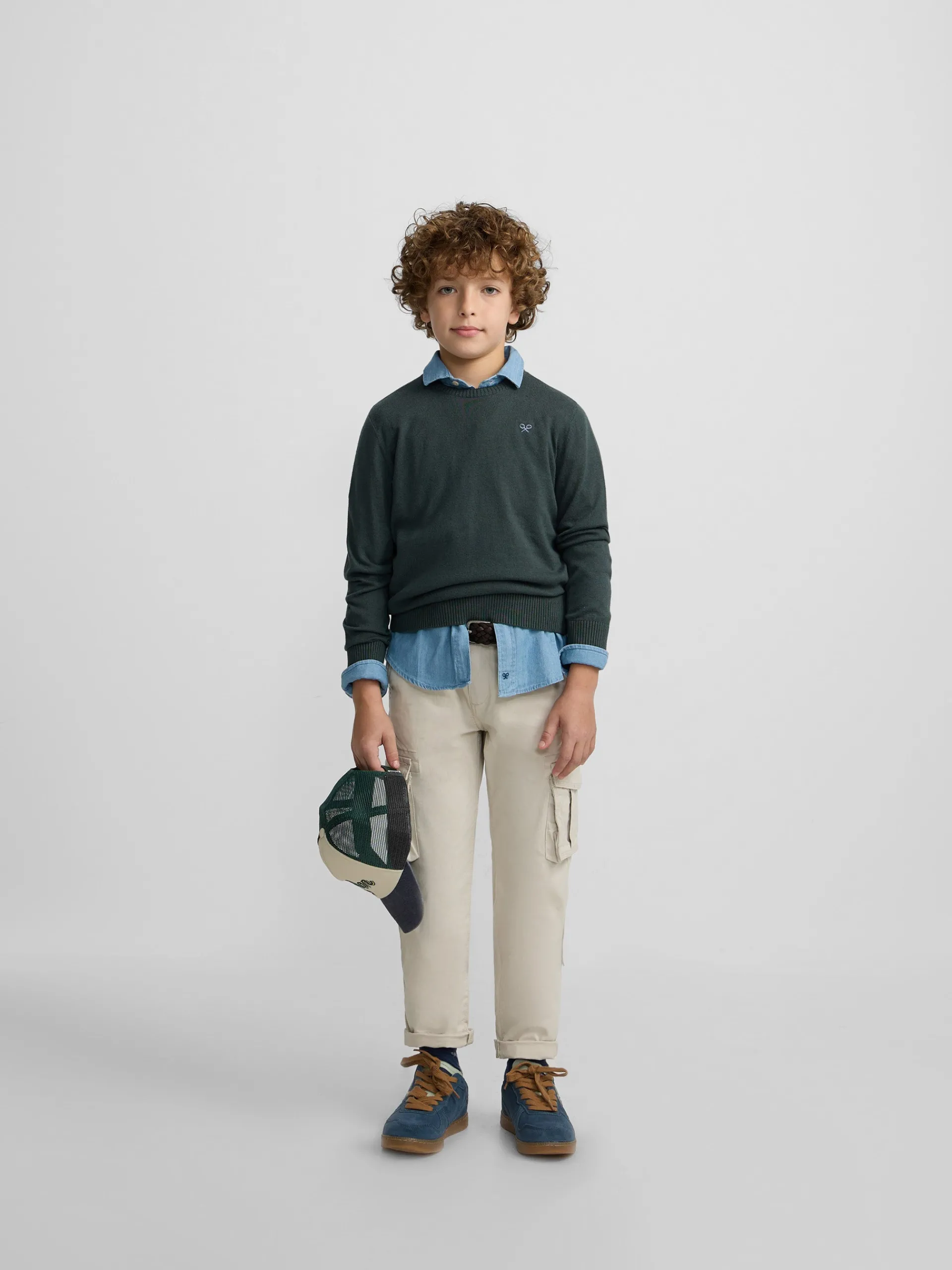 Silbon Jerséis-Jersey kids round neck Verde