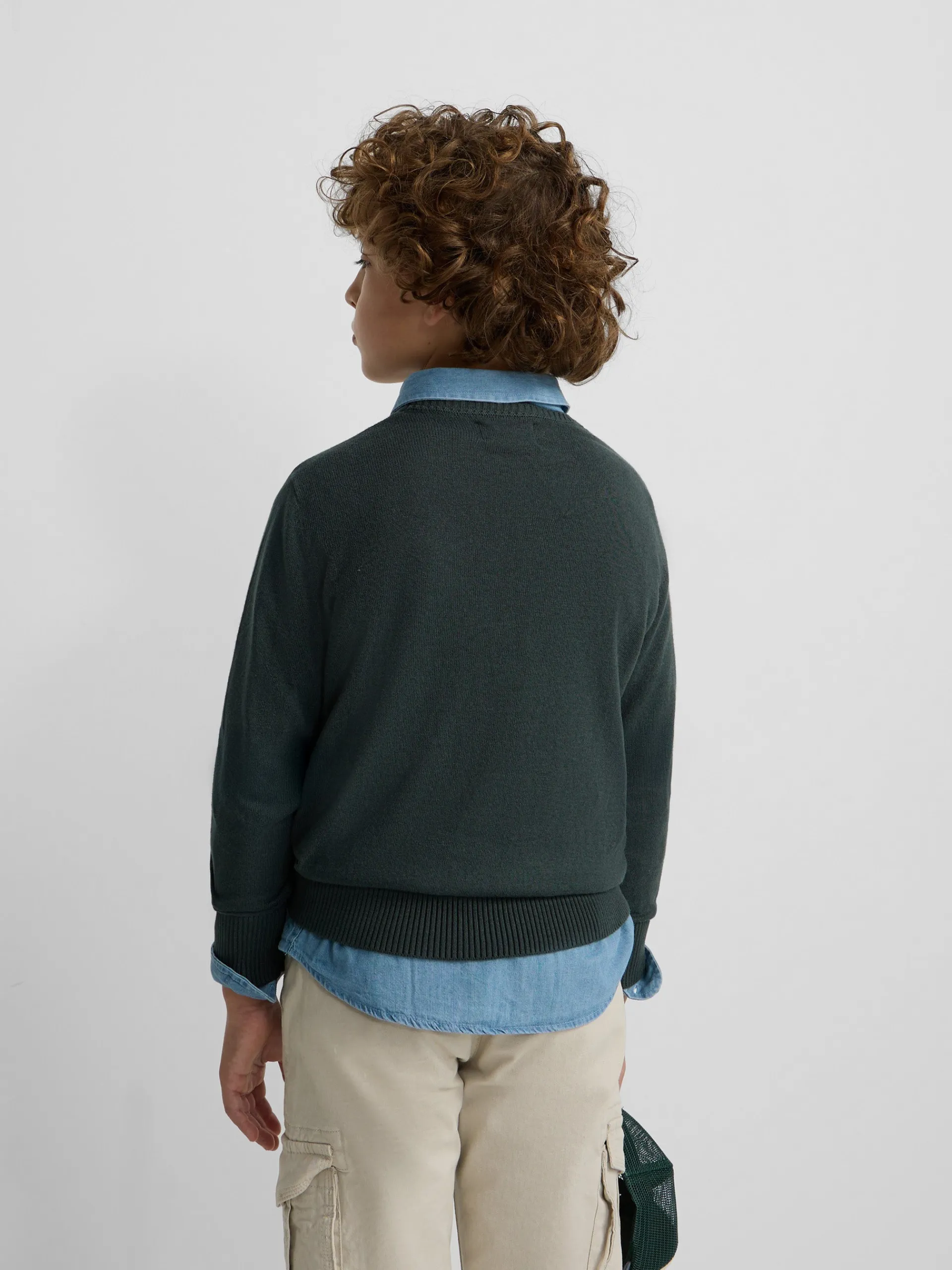 Silbon Jerséis-Jersey kids round neck Verde