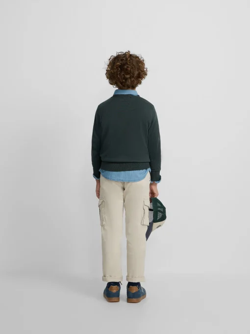 Silbon Jerséis-Jersey kids round neck Verde