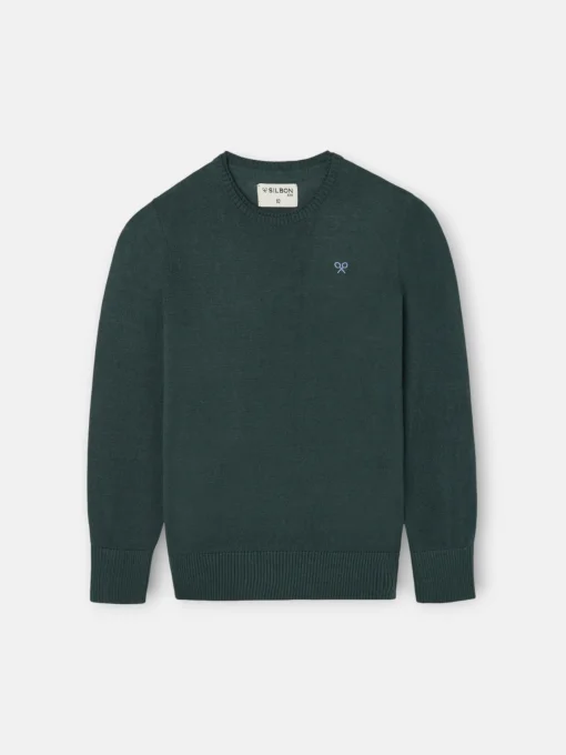 Silbon Jerséis-Jersey kids round neck Verde