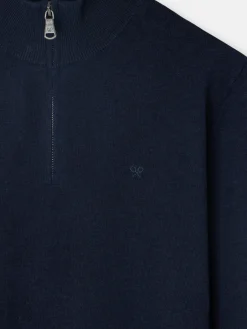 Silbon Smart Casual·Jerséis Y Cárdigan-Jersey media cremallera azul marino Azul marino