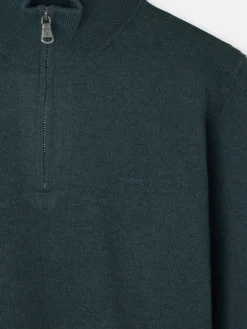Silbon Smart Casual·Jerséis Y Cárdigan-Jersey media cremallera verde medio Verde medio