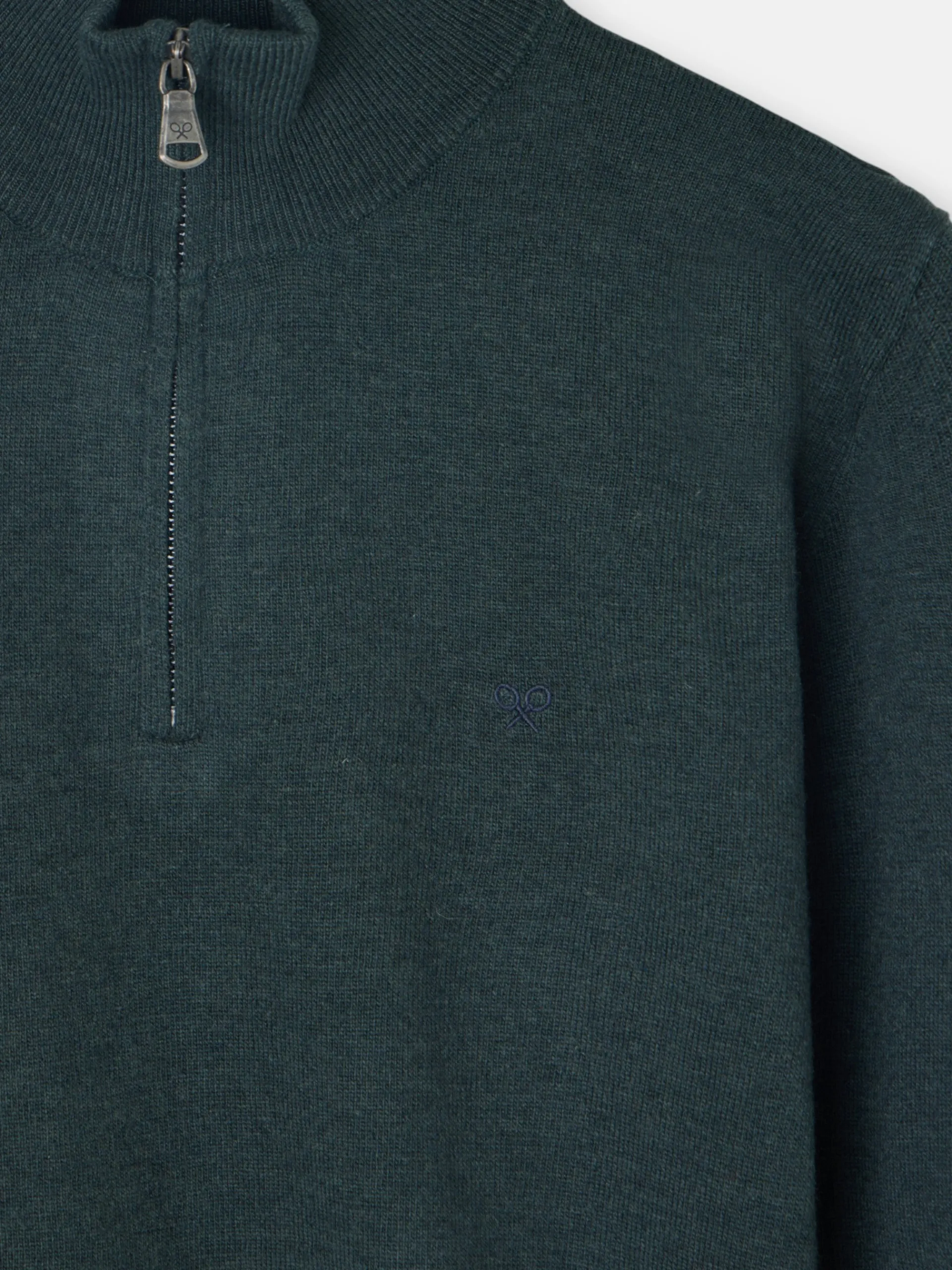 Silbon Smart Casual·Jerséis Y Cárdigan-Jersey media cremallera verde medio Verde medio