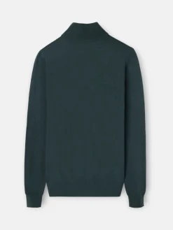 Silbon Smart Casual·Jerséis Y Cárdigan-Jersey media cremallera verde medio Verde medio