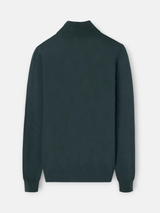 Silbon Smart Casual·Jerséis Y Cárdigan-Jersey media cremallera verde medio Verde medio