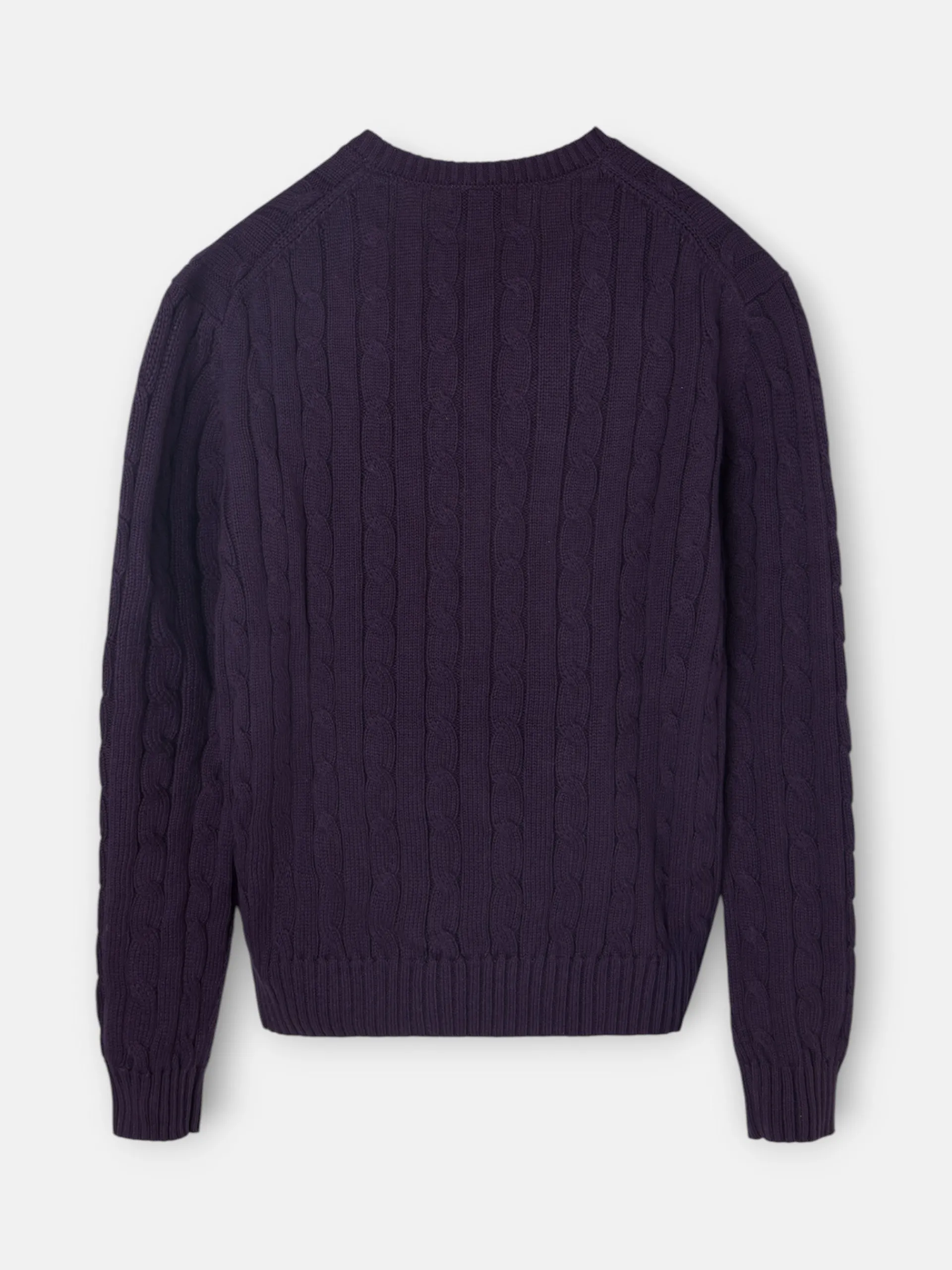 Silbon Punto-Jersey punto cuello pico Morado