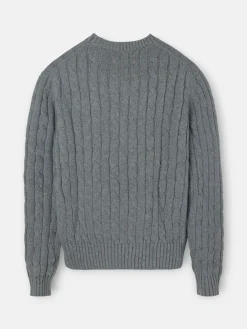 Silbon Punto-Jersey punto ochos Gris