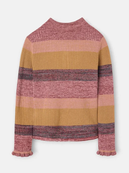 Silbon Punto-Jersey punto rayas s Rosa