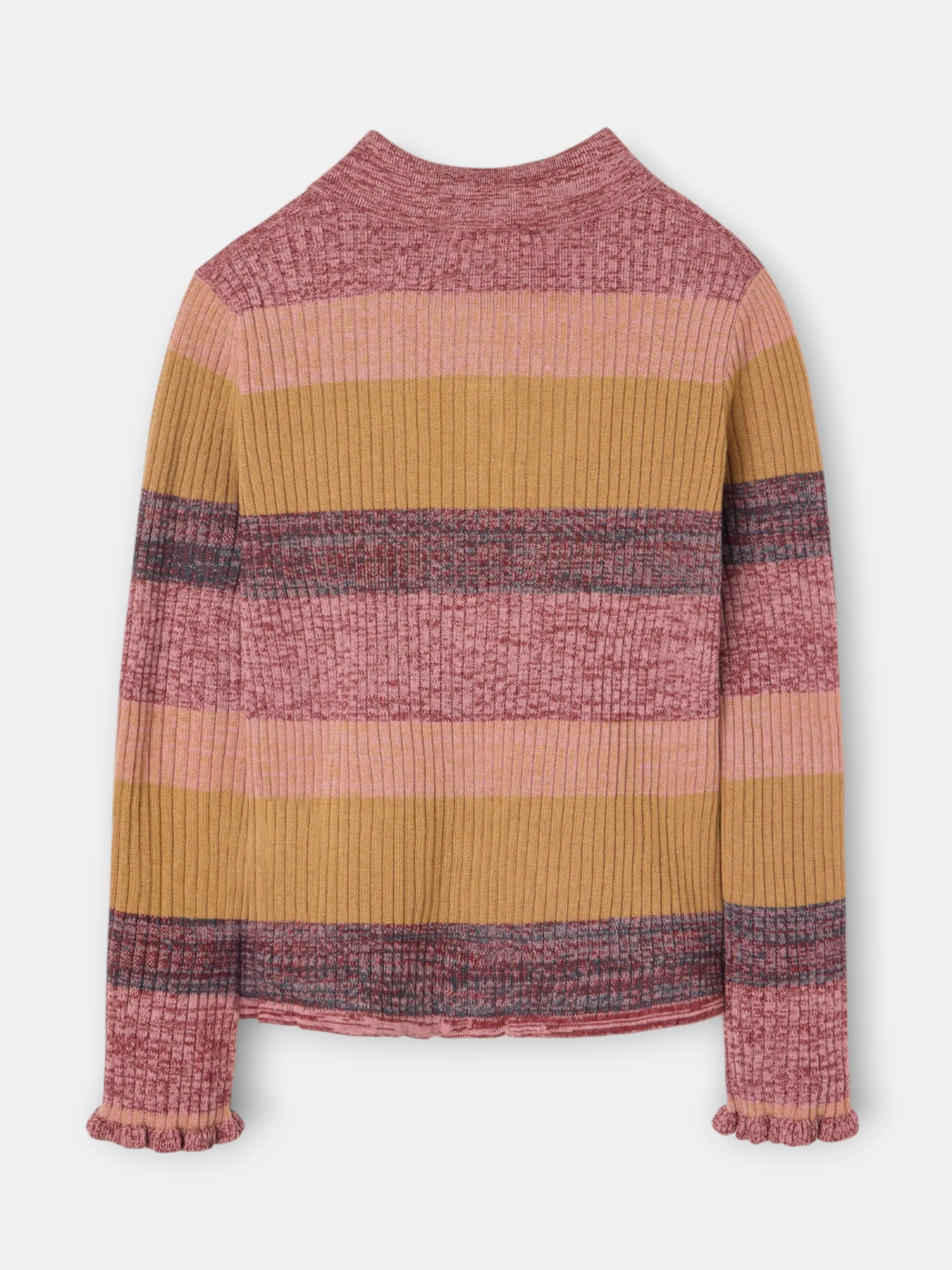 Silbon Punto-Jersey punto rayas s Rosa