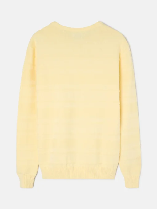 Silbon Smart Casual·Jerséis Y Cárdigan-Jersey trenzado minilogo Amarillo