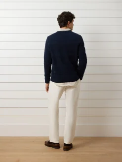 Silbon Smart Casual·Jerséis Y Cárdigan-Jersey trenzado minilogo azul marino Azul marino