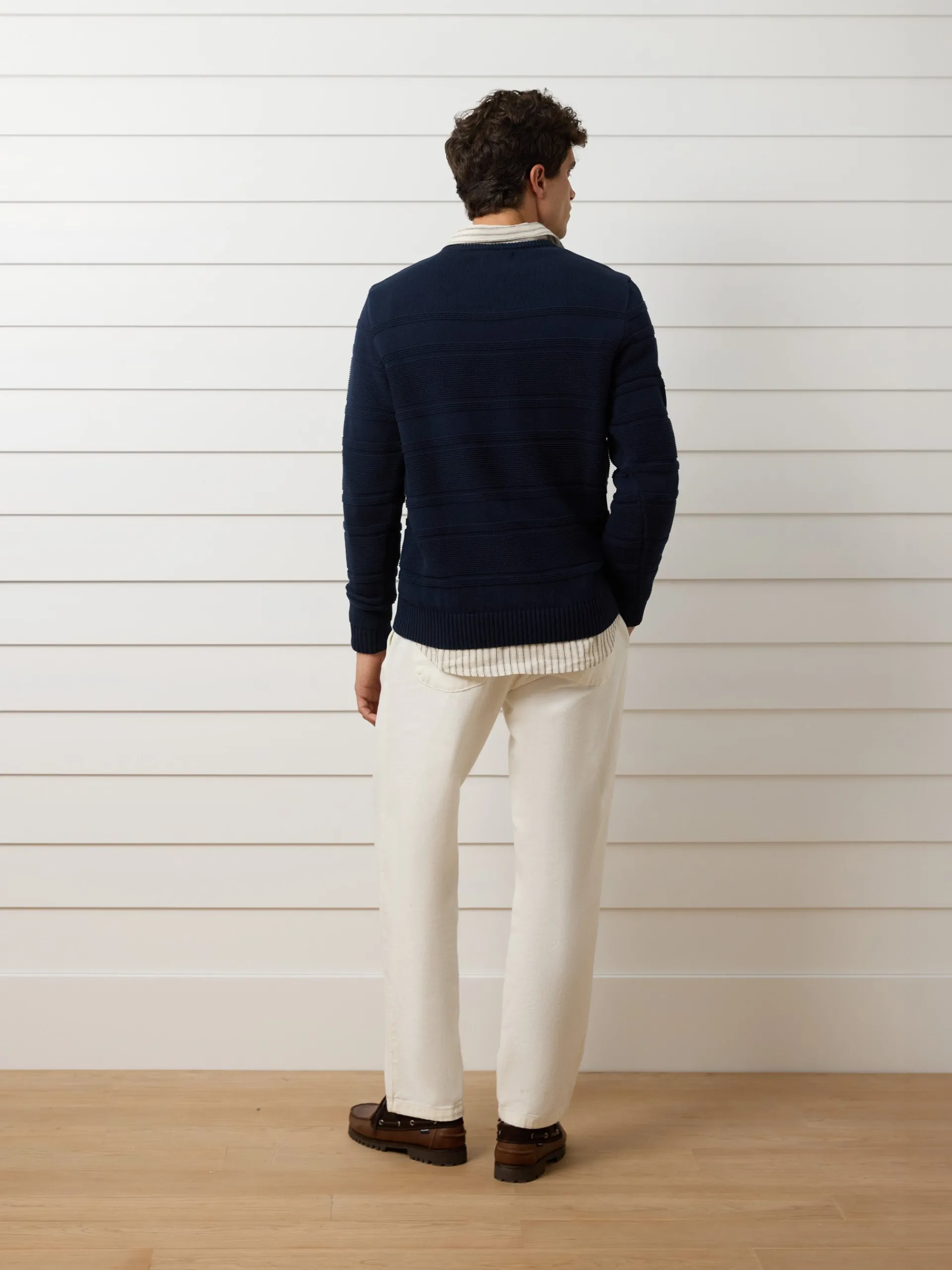 Silbon Smart Casual·Jerséis Y Cárdigan-Jersey trenzado minilogo azul marino Azul marino