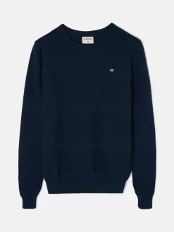 Silbon Smart Casual·Jerséis Y Cárdigan-Jersey trenzado minilogo azul marino Azul marino