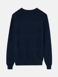 Silbon Smart Casual·Jerséis Y Cárdigan-Jersey trenzado minilogo azul marino Azul marino