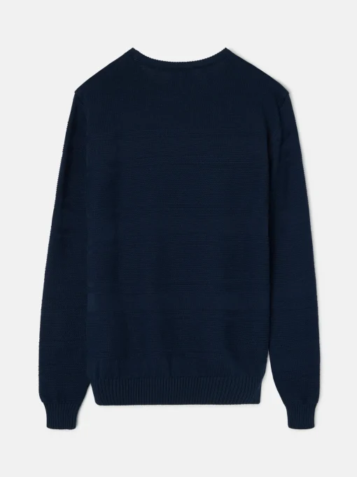 Silbon Smart Casual·Jerséis Y Cárdigan-Jersey trenzado minilogo azul marino Azul marino