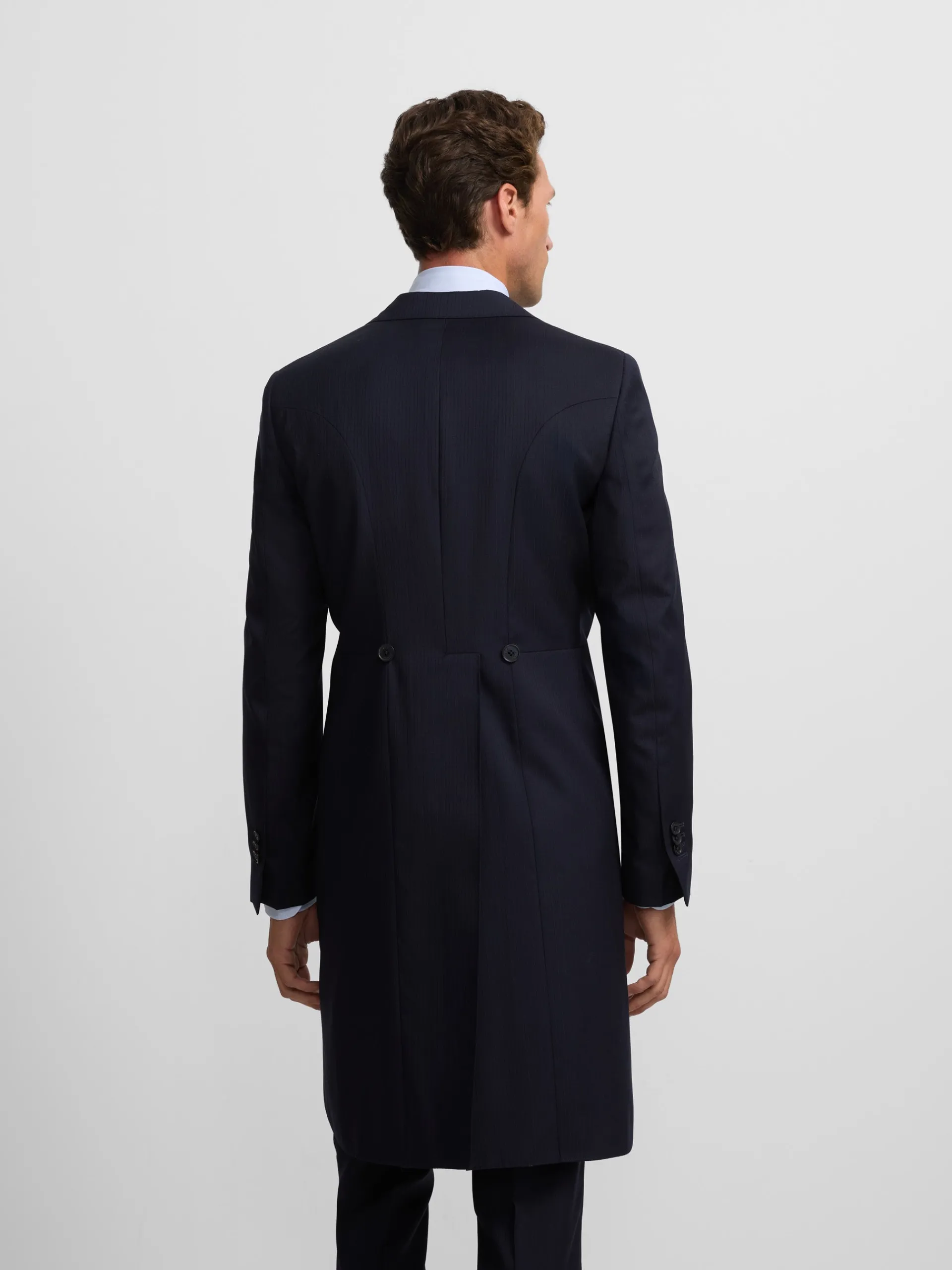Silbon Formal Y Etiqueta·Chaqués Y Esmoquin-Levita chaque espiga azul marino Azul marino