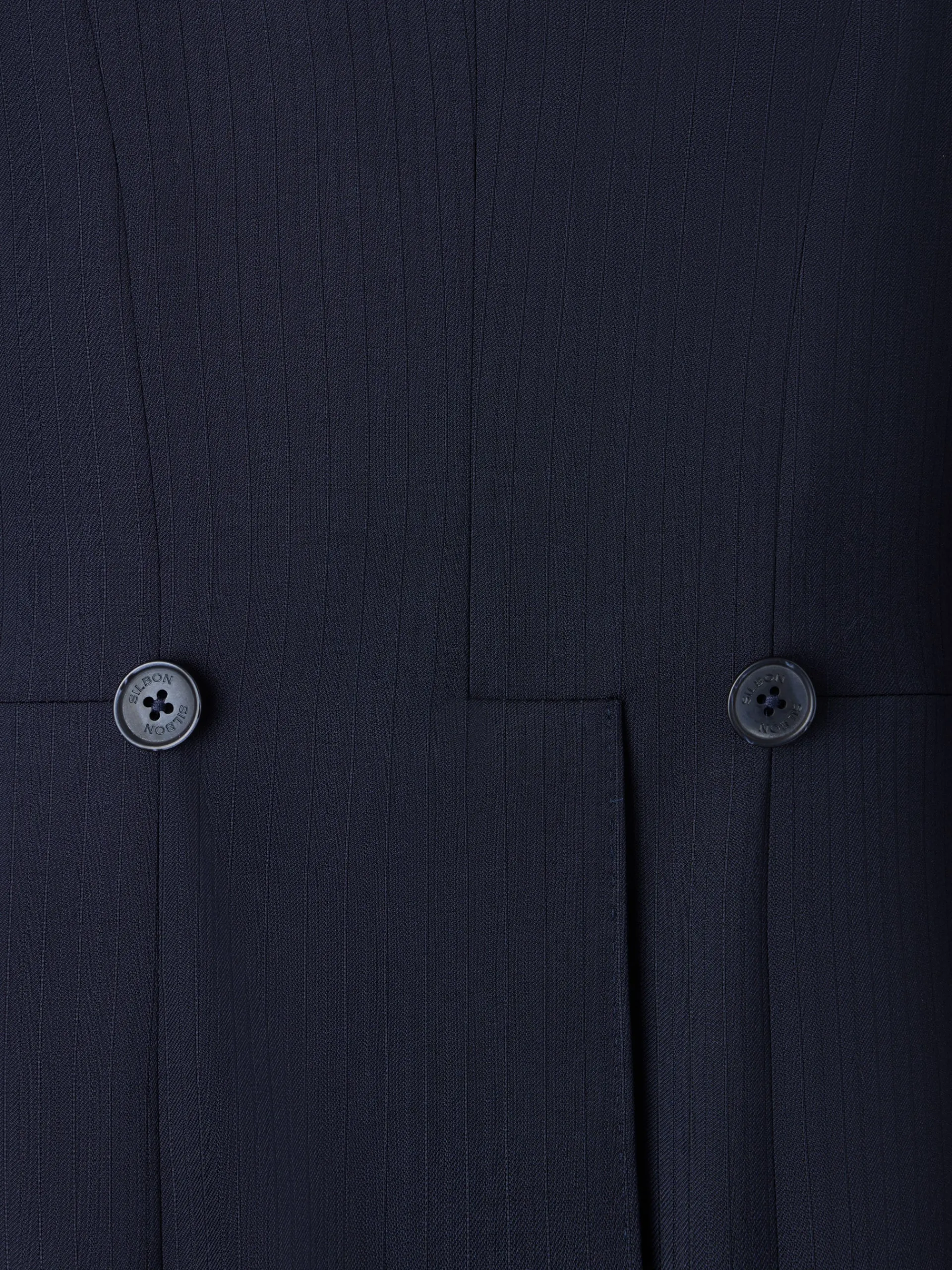 Silbon Formal Y Etiqueta·Chaqués Y Esmoquin-Levita chaque espiga azul marino Azul marino