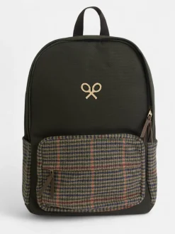 Silbon Accesorios·Mochilas, Bolsas De Viaje Y Neceseres-Mochila casual tejido cuadros Marron