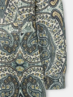 Silbon Vestidos, Monos Y Faldas-Mono pana estampado cachemir verde Burdeos