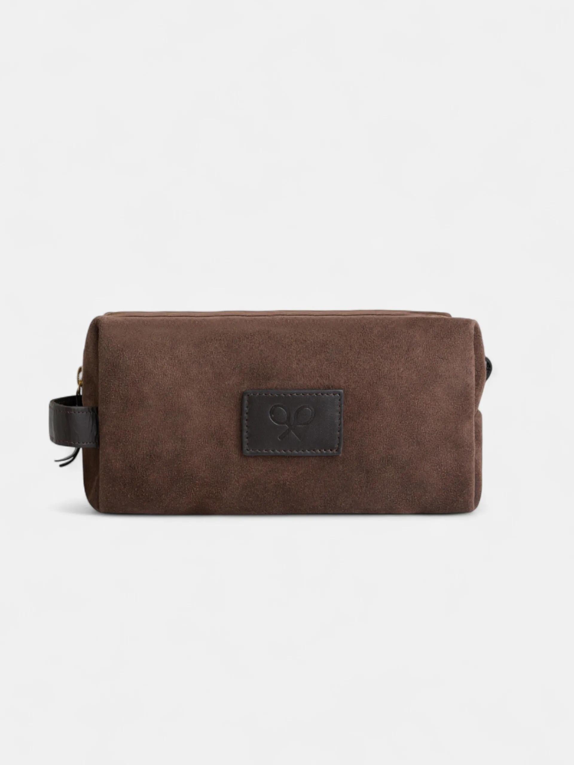 Silbon Accesorios·Mochilas, Bolsas De Viaje Y Neceseres-Neceser piel detalle marron oscuro Marron oscuro