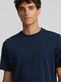Silbon Smart Casual·Camisetas-Pack 2x camiseta miniraqueta blanca marina Azul marino