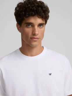Silbon Smart Casual·Camisetas-Pack 2x camiseta miniraqueta blanca marina Azul marino